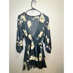 Zara Floral Wrap Mini Dress - Size Small, Elegant & Flowy